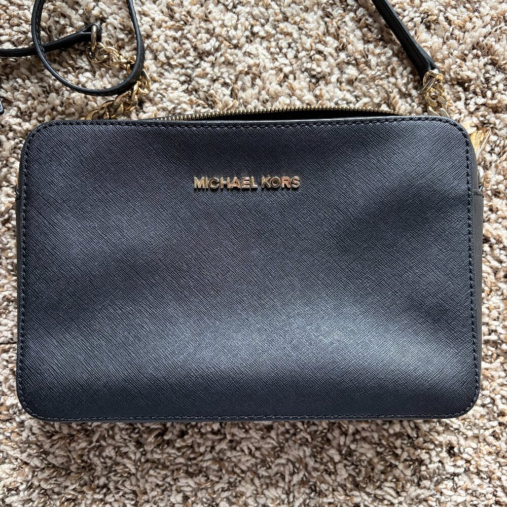 Michael Kors Jet Set Large Saffiano Leather Crossbody Bag